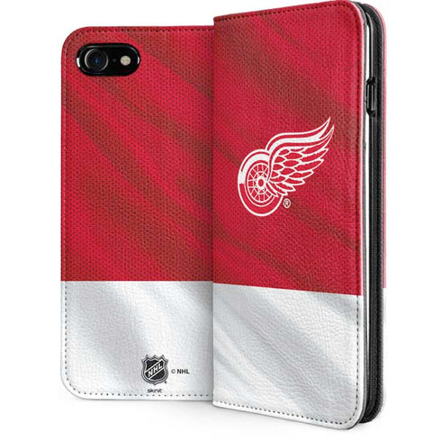 NHL Detroit Red Wings Home Jersey iPhone SE (2nd & 3rd Gen) Folio Case