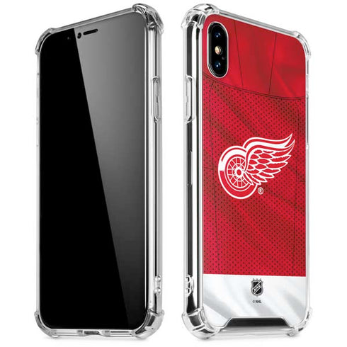 NHL Detroit Red Wings Home Jersey iPhone XS Max Clear Case