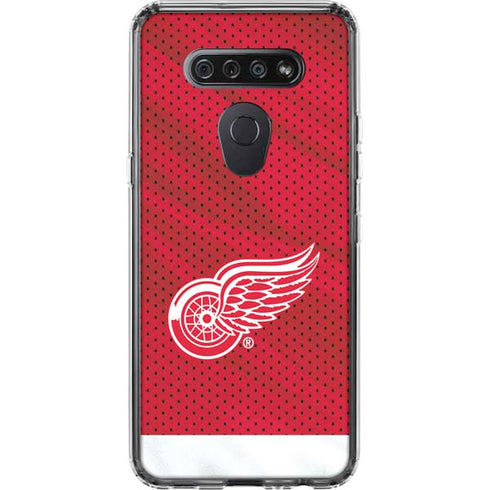 NHL Detroit Red Wings Home Jersey LG K51/Q51 Clear Case