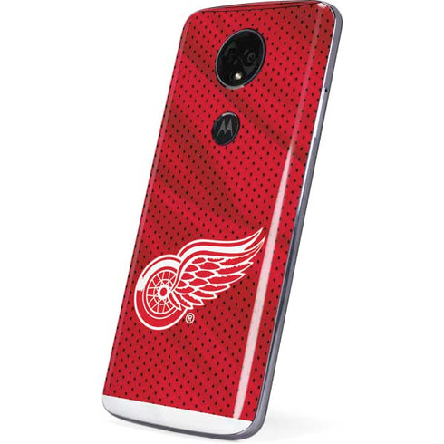 NHL Detroit Red Wings Home Jersey Moto E5 Plus Skin