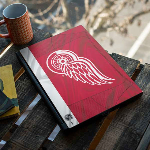 NHL Detroit Red Wings Home Jersey MSI GS65 Stealth Laptop Skin