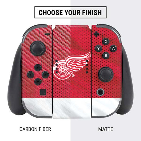 NHL Detroit Red Wings Home Jersey Nintendo Switch Bundle Skin