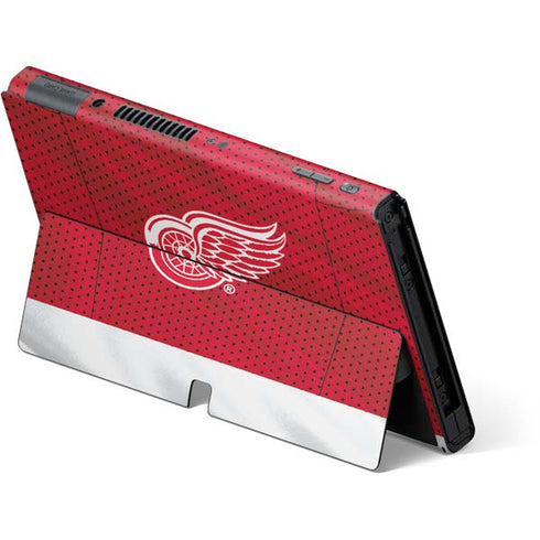 NHL Detroit Red Wings Home Jersey Nintendo Switch OLED (2021) Skin