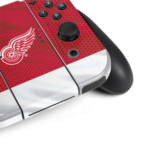 NHL Detroit Red Wings Home Jersey Nintendo Switch OLED (2021) Skin
