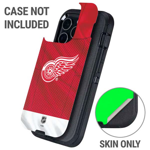 NHL Detroit Red Wings Home Jersey Otterbox Defender iPhone Skin