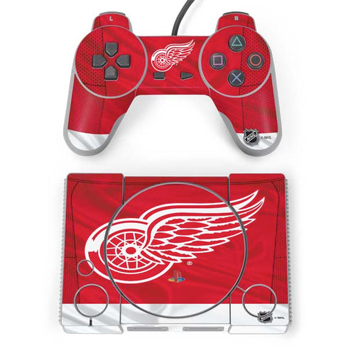 NHL Detroit Red Wings Home Jersey PlayStation Classic Bundle Skin