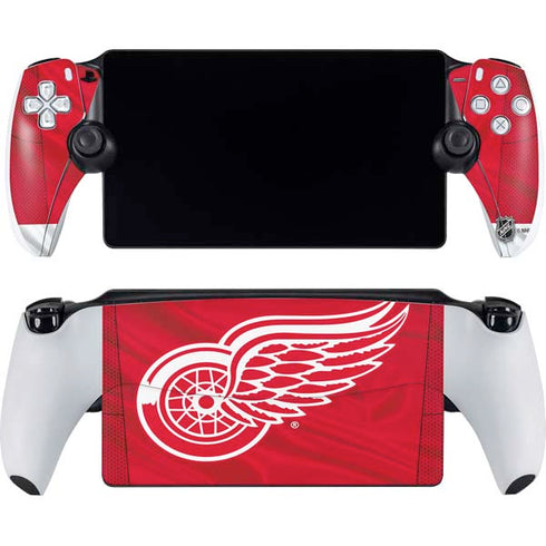NHL Detroit Red Wings Home Jersey PlayStation Portal Remote Player Skin