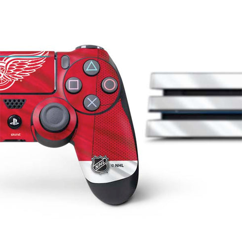 NHL Detroit Red Wings Home Jersey PS4 Pro Bundle Skin