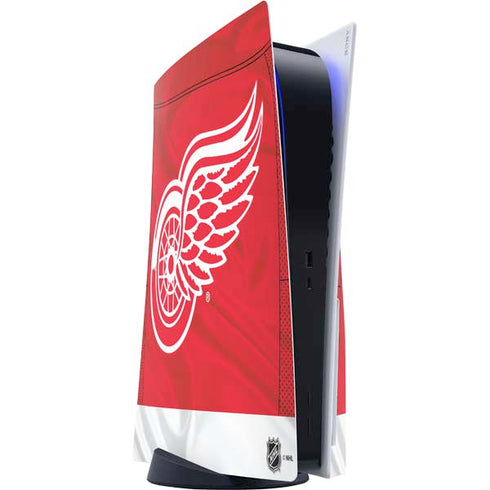 NHL Detroit Red Wings Home Jersey PS5 Console Skin