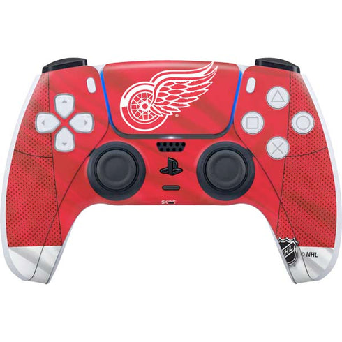 NHL Detroit Red Wings Home Jersey PS5 Controller Skin