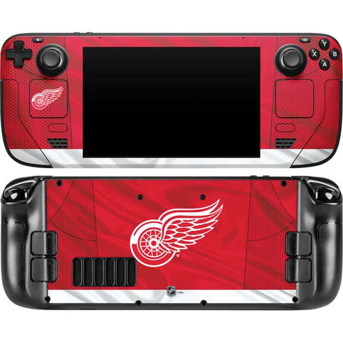 NHL Detroit Red Wings Home Jersey Steam Deck Handheld Gaming Computer Skin