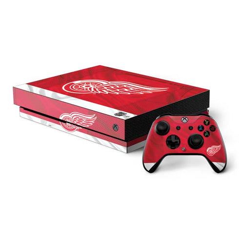 NHL Detroit Red Wings Home Jersey Xbox One X Bundle Skin