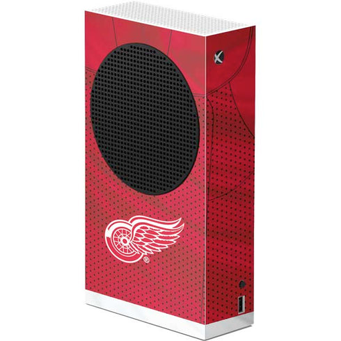 NHL Detroit Red Wings Home Jersey Xbox Series S Console Skin