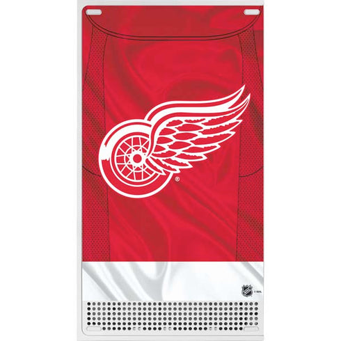 NHL Detroit Red Wings Home Jersey Xbox Series S Console Skin