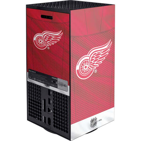 NHL Detroit Red Wings Home Jersey Xbox Series X Console Skin