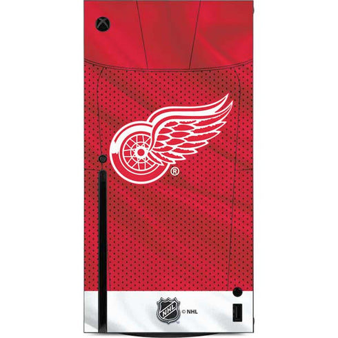 NHL Detroit Red Wings Home Jersey Xbox Series X Console Skin