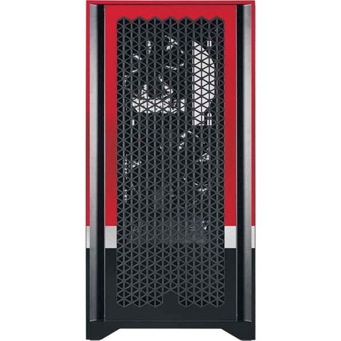 NHL Detroit Red Wings Jersey Corsair 4000D Tempered Glass Mid-Tower ATX Case Skin