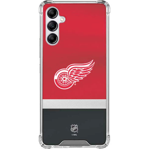 NHL Detroit Red Wings Jersey Galaxy A15 5G Clear Case