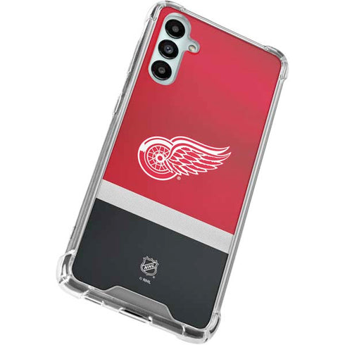 NHL Detroit Red Wings Jersey Galaxy A15 5G Clear Case