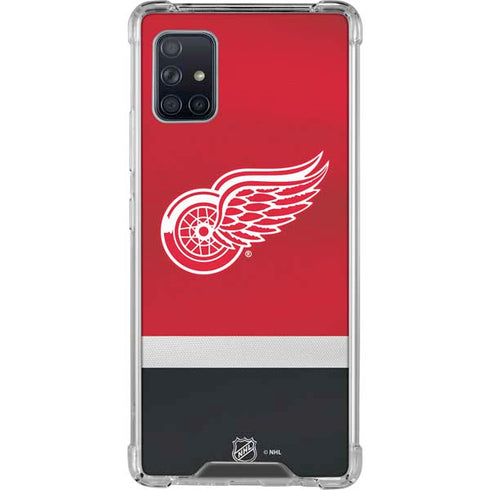 NHL Detroit Red Wings Jersey Galaxy A51 5G Clear Case