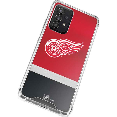 NHL Detroit Red Wings Jersey Galaxy A52 5G Clear Case