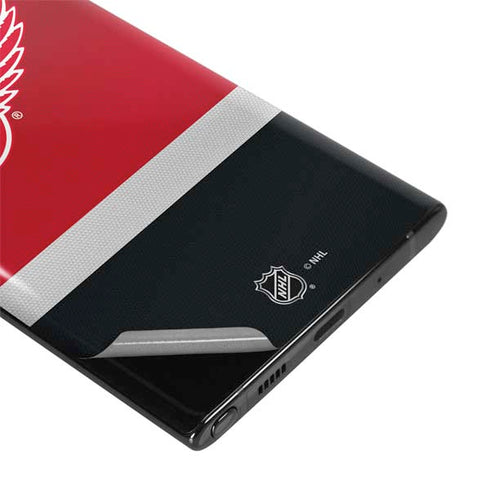 NHL Detroit Red Wings Jersey Galaxy Note 10 Skin