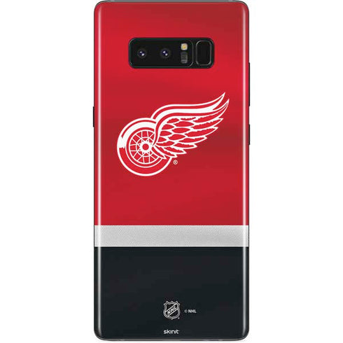 NHL Detroit Red Wings Jersey Galaxy Note 8 Skin