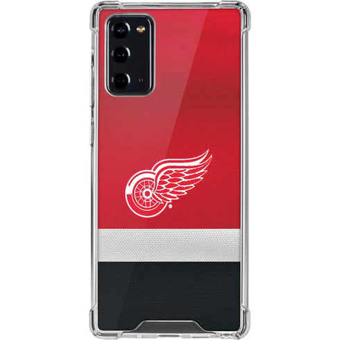 NHL Detroit Red Wings Jersey Galaxy Note20 5G Clear Case
