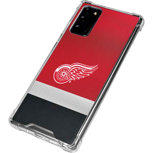 NHL Detroit Red Wings Jersey Galaxy Note20 5G Clear Case