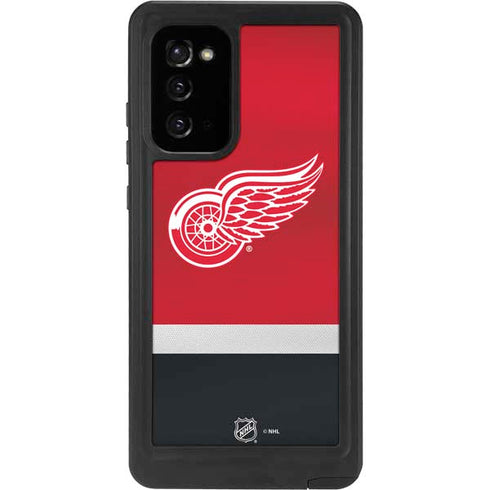 NHL Detroit Red Wings Jersey Galaxy Note20 5G Waterproof Case