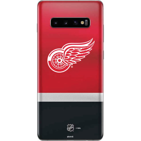NHL Detroit Red Wings Jersey Galaxy S10 Plus Skin