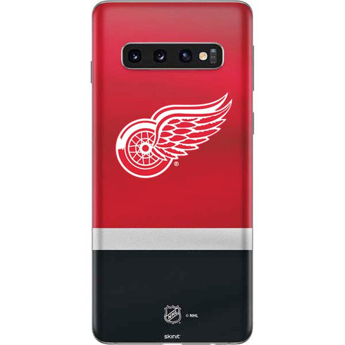 NHL Detroit Red Wings Jersey Galaxy S10 Skin