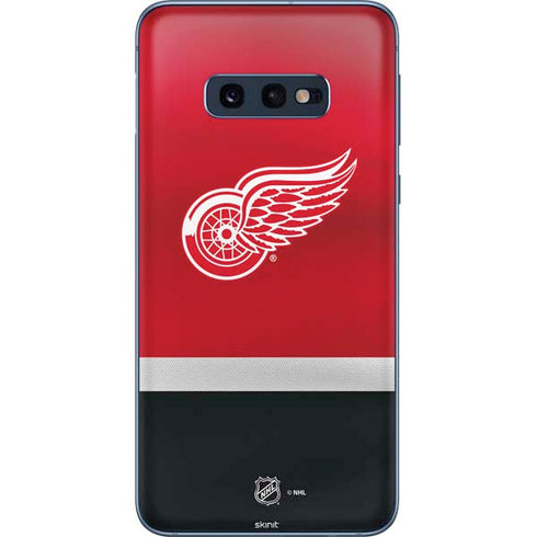 NHL Detroit Red Wings Jersey Galaxy S10e Skin