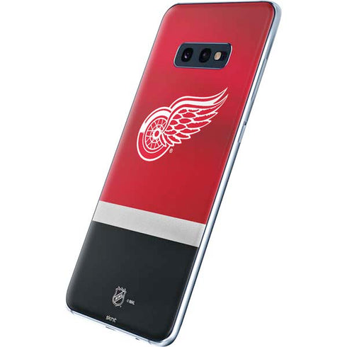 NHL Detroit Red Wings Jersey Galaxy S10e Skin