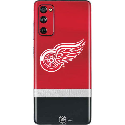 NHL Detroit Red Wings Jersey Galaxy S20 Fan Edition Skin