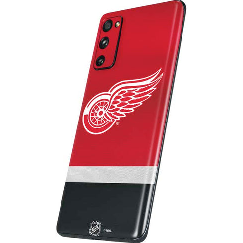 NHL Detroit Red Wings Jersey Galaxy S20 Fan Edition Skin