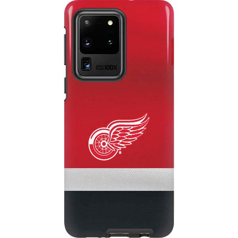 NHL Detroit Red Wings Jersey Galaxy S20 Ultra 5G Pro Case