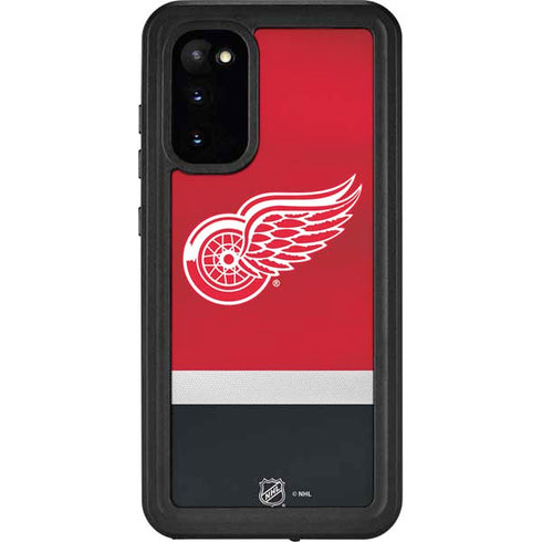 NHL Detroit Red Wings Jersey Galaxy S20 Waterproof Case