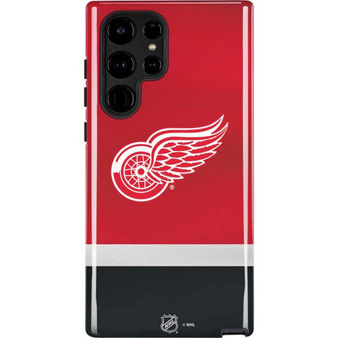 NHL Detroit Red Wings Jersey Galaxy S22 Ultra Pro Case