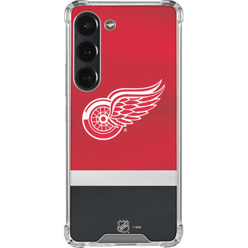 NHL Detroit Red Wings Jersey Galaxy S23 Clear Case