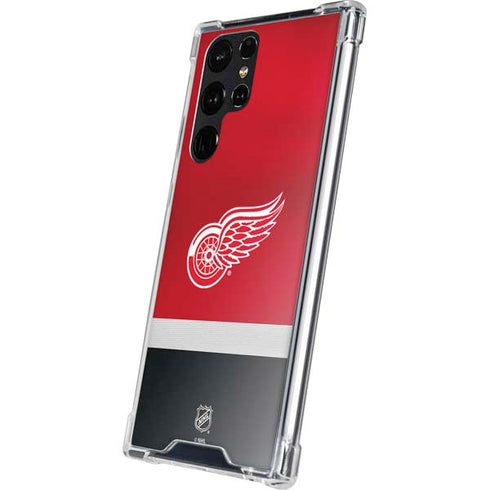 NHL Detroit Red Wings Jersey Galaxy S24 Ultra Clear Case