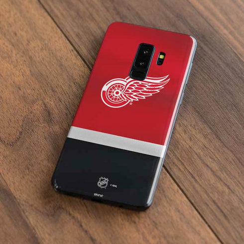 NHL Detroit Red Wings Jersey Galaxy S9 Plus Skin
