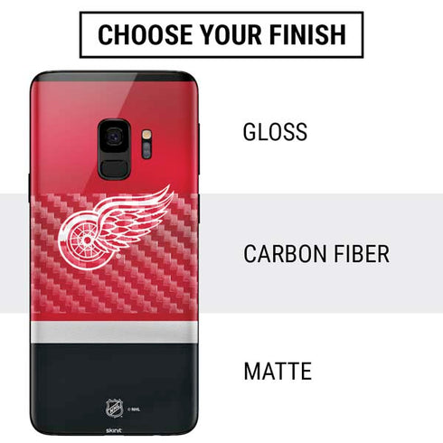NHL Detroit Red Wings Jersey Galaxy S9 Skin