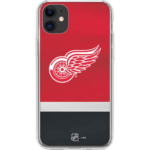 NHL Detroit Red Wings Jersey iPhone 11 Clear Case