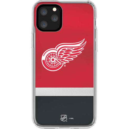 NHL Detroit Red Wings Jersey iPhone 11 Pro Clear Case