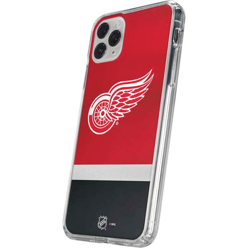 NHL Detroit Red Wings Jersey iPhone 11 Pro Clear Case