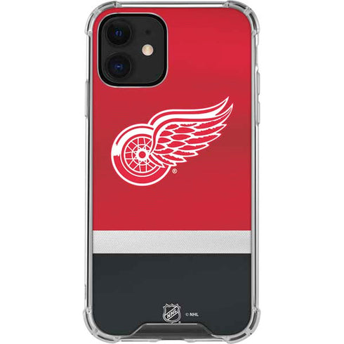 NHL Detroit Red Wings Jersey iPhone 12 Mini Clear Case