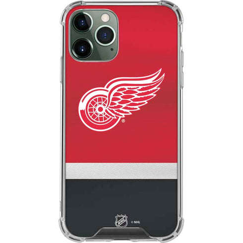 NHL Detroit Red Wings Jersey iPhone 12 Pro Clear Case