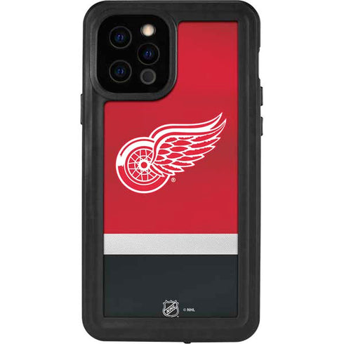 NHL Detroit Red Wings Jersey iPhone 12 Pro Waterproof Case