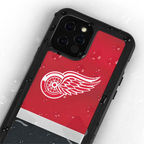 NHL Detroit Red Wings Jersey iPhone 12 Pro Waterproof Case